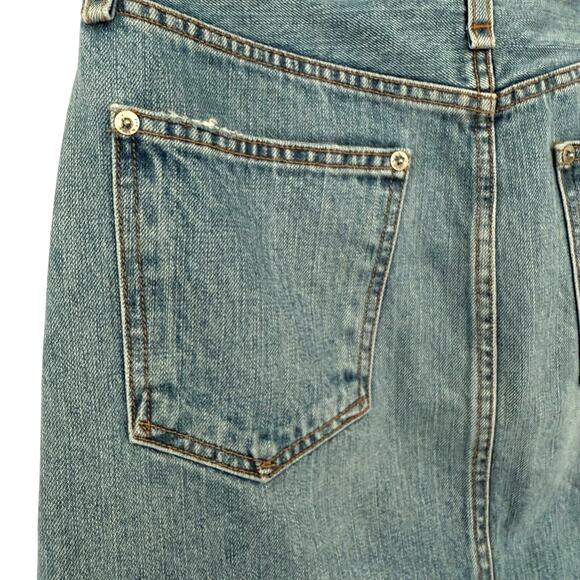 Rag & Bone Blue Denim Mini Skirt Size 25 - Picture 5 of 10